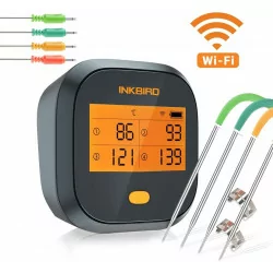 Inkbird Thermometer IBBQ-4T (WIFI, LCD & Waterdicht)