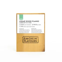 Smokin Flavours - Cederhouten planken 2x (15x11cm)