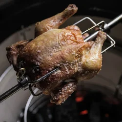 BBQ Accessoire Rotisserie Spit met Motor