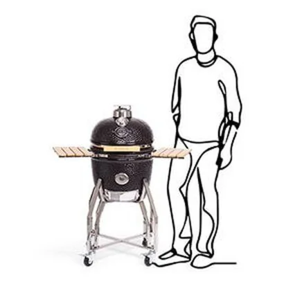 BBQ Kamado 16 Inch Medium met onderstel en Zijtafels