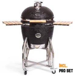 Yakiniku XL Kamado Grill 22 inch Pro Set met Onderstel en Zijtafels