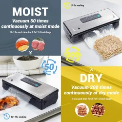 Inkbird INK-VS02 7-in-1 Vacumeermachine, Folie Sealer voor Sous-Vide