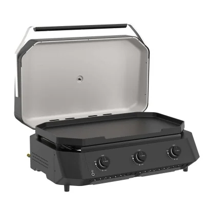 Plancha G-800 met Deksel en 3 Branders 9.6KW