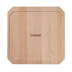 Pan Gietijzer Dubbelzijdig Gebruik met Beukenhout Serveerplank 33 cm