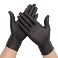 Nitrile BBQ handschoen zwart 100st (S)