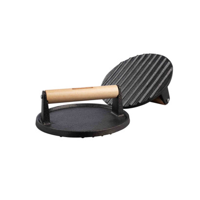 Black Hamburgerpers Ø 17 cm Gietijzer