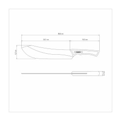 Churrasco Black Vleesmes 25 cm