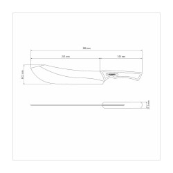 Churrasco Black Vleesmes 25 cm