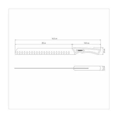 Churrasco Black Snijmes 30 cm