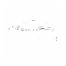 Churrasco Black Vleesmes 25 cm