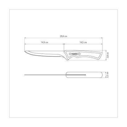 Churrasco Black Uitbeenmes 15 cm