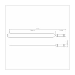 Churasco Barbecuespies Dubbel 75 cm