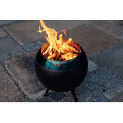 Moon 45 all black Vuurschaal met Standaard Laag