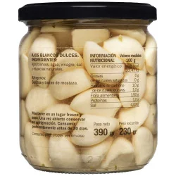 Iruela Witte Knoflookteentjes zacht 370ml
